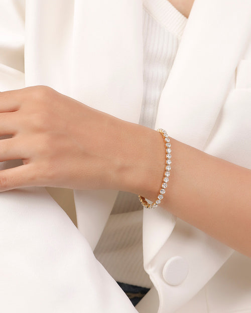 Stacked bracelet styling